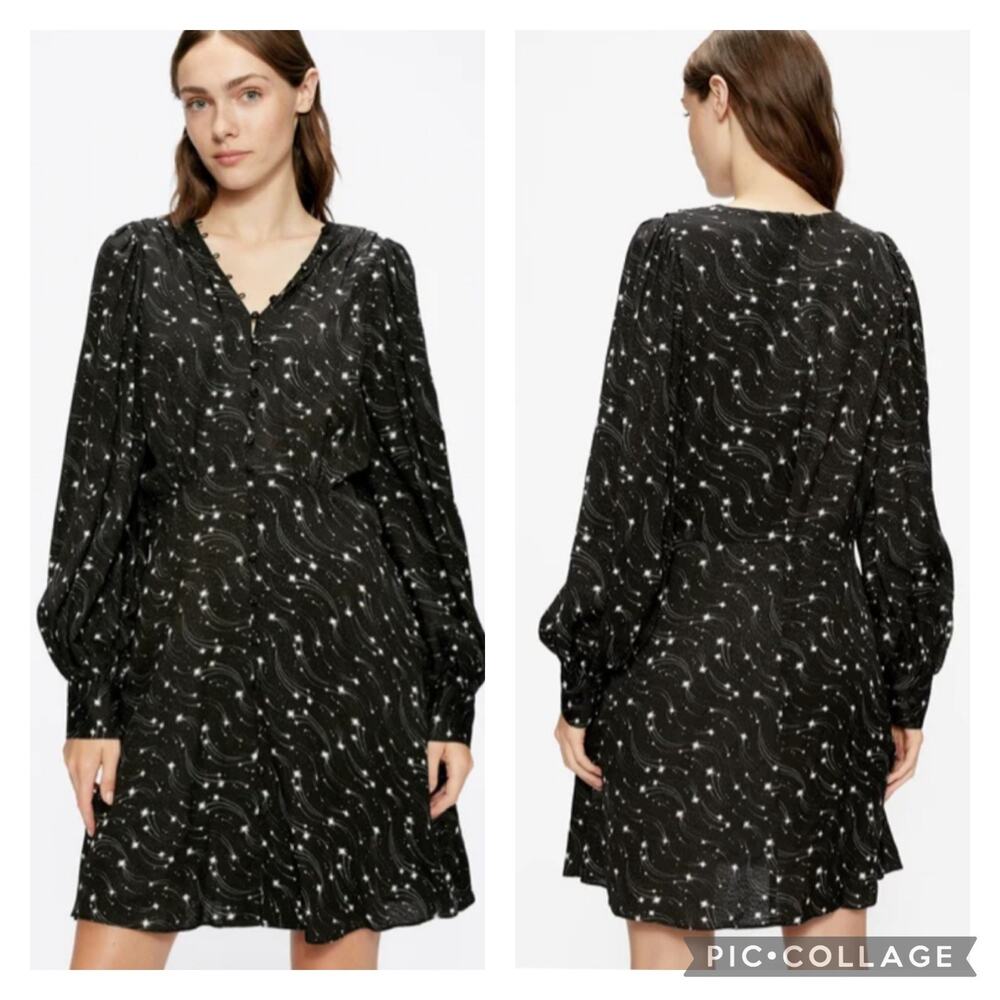 Ted Baker Gemmi Rouleau Celestial Star Print Dress Size 6 - Picture 1 of 8